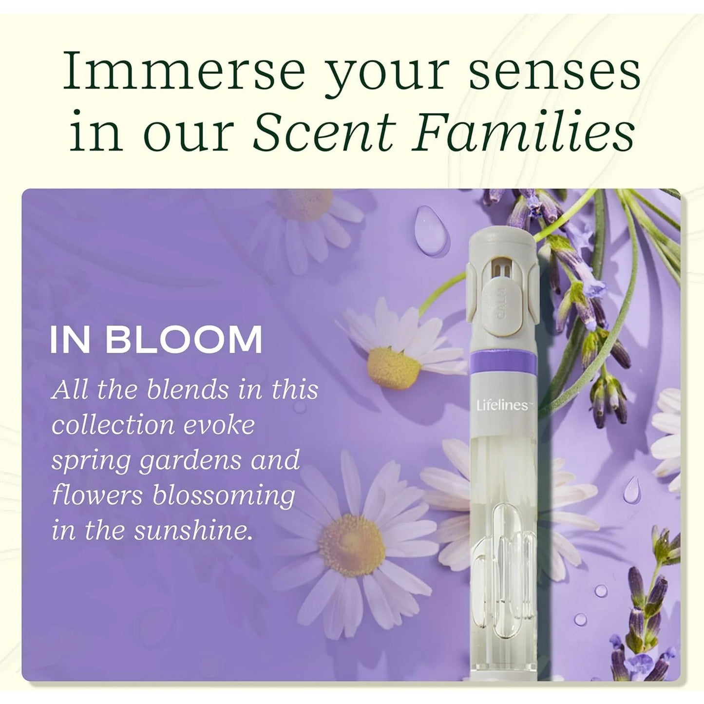 Lifelines Scented Ballpoint Pen – In Bloom, 1.0mm Black Ink, Smooth Writing, Soft Grip