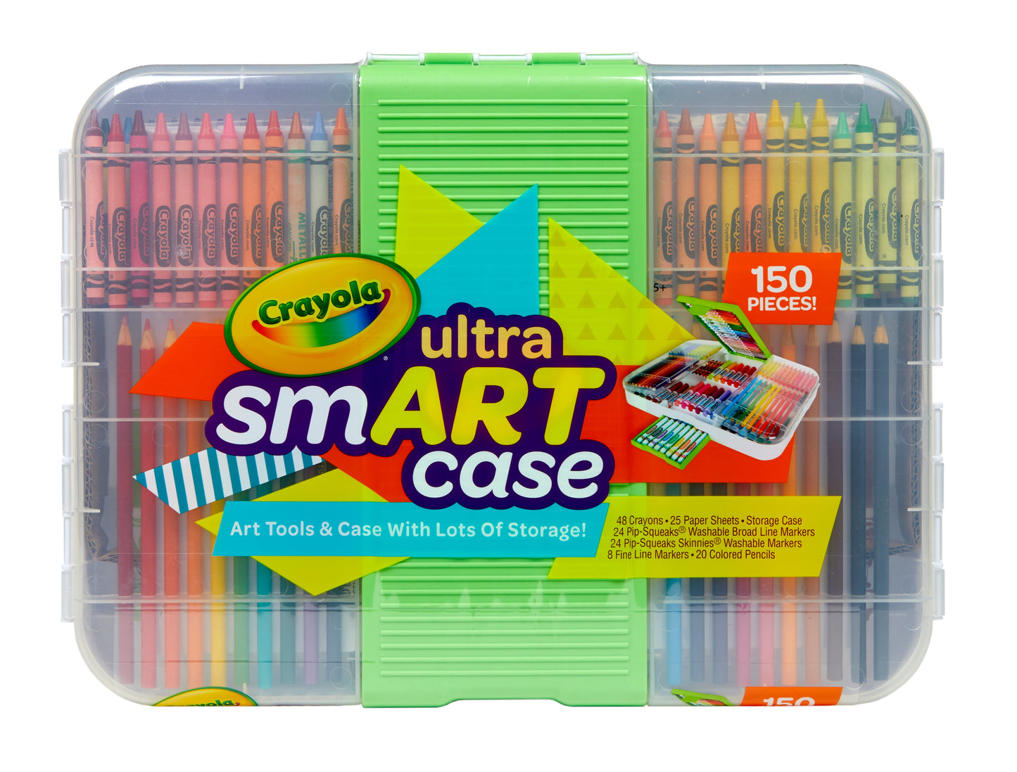 Crayola Ultra SmART Case, Markers & Crayons Set, Arts & Crafts, Classroom Must Haves, Gift for Teachers & Kids