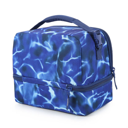Arctic Zone Horizontal Dual Compartment Dome Lunch Pack, Dark Waters