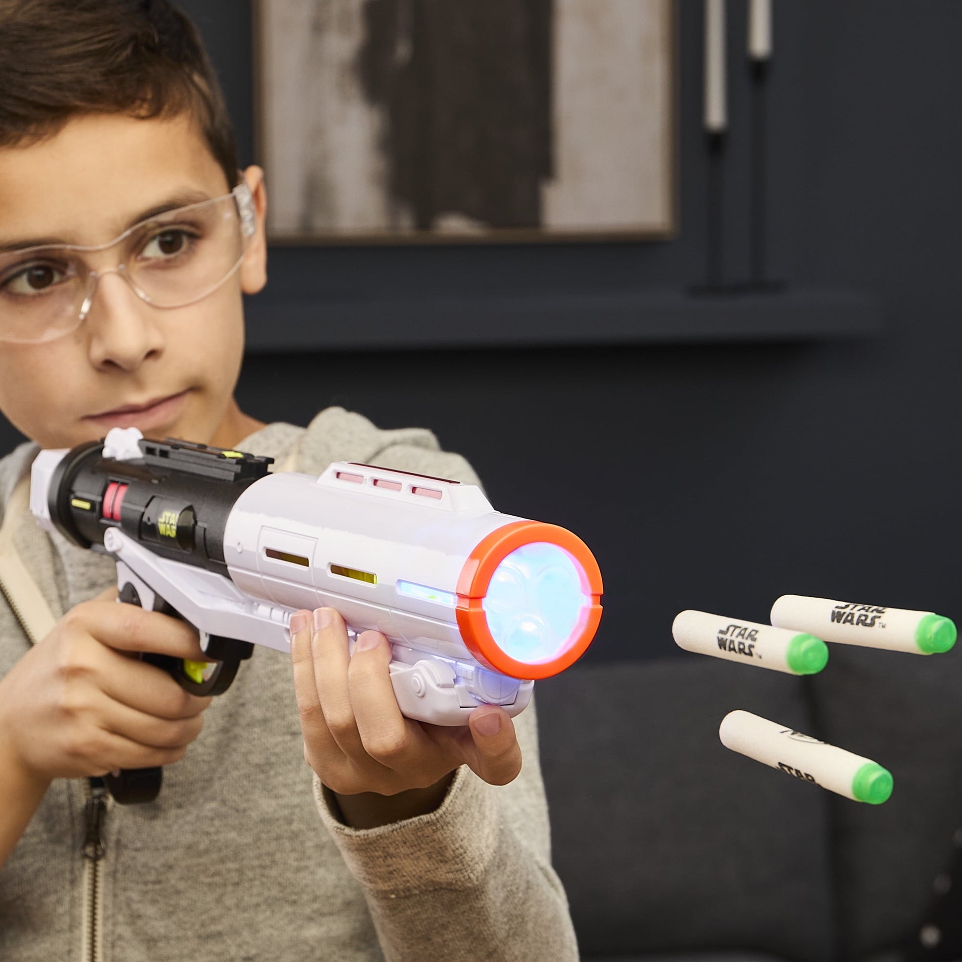 NERF GlowStrike Star Wars Stormtrooper Triple Strike Blaster, Star Wars Toys