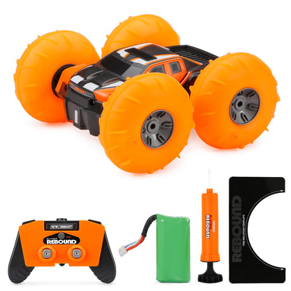 New Bright (1:16) Super Rebound Battery Remote Control Orange Stunt Vehicle, Children, Tweens, 1663U