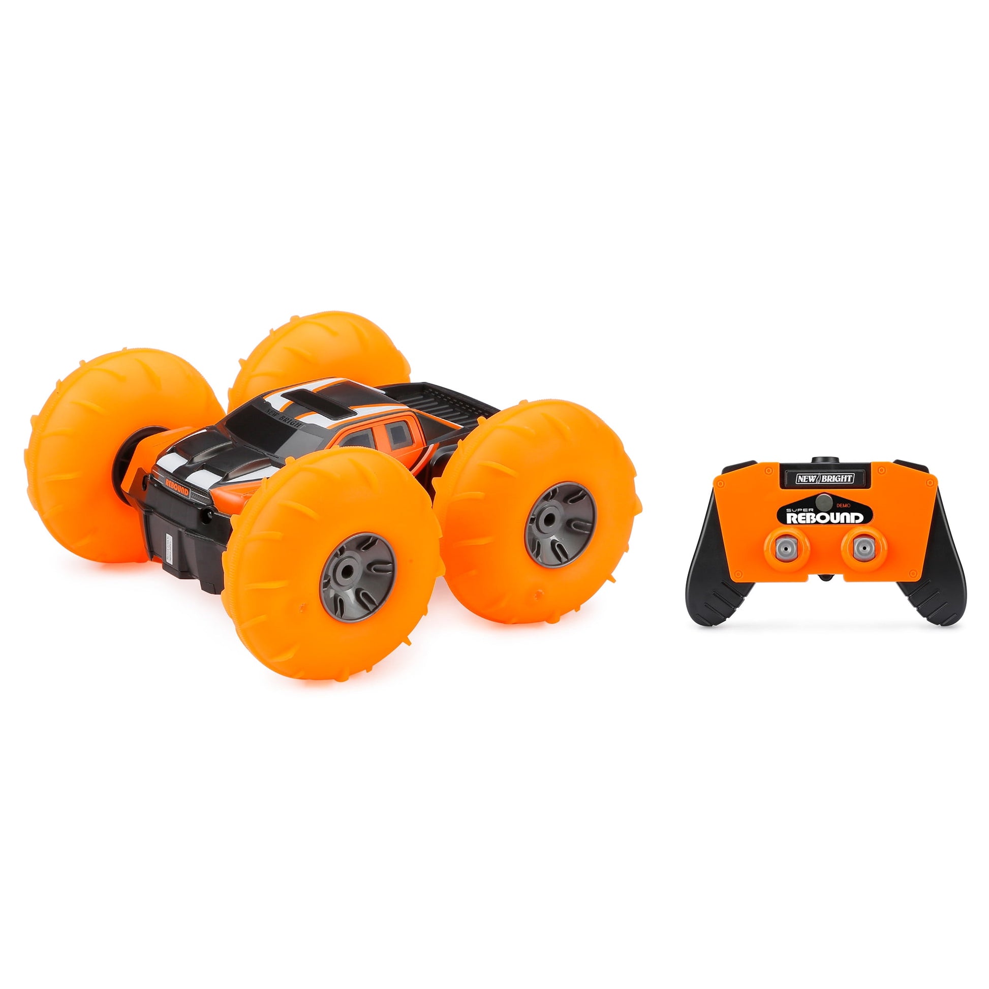 New Bright (1:16) Super Rebound Battery Remote Control Orange Stunt Vehicle, Children, Tweens, 1663U