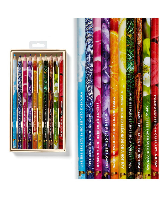 Lifelines Scented Colored Pencils - 10 Pack with Essential Oils