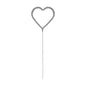 321 Party! Silver Heart Shaped Sparkler, 7"