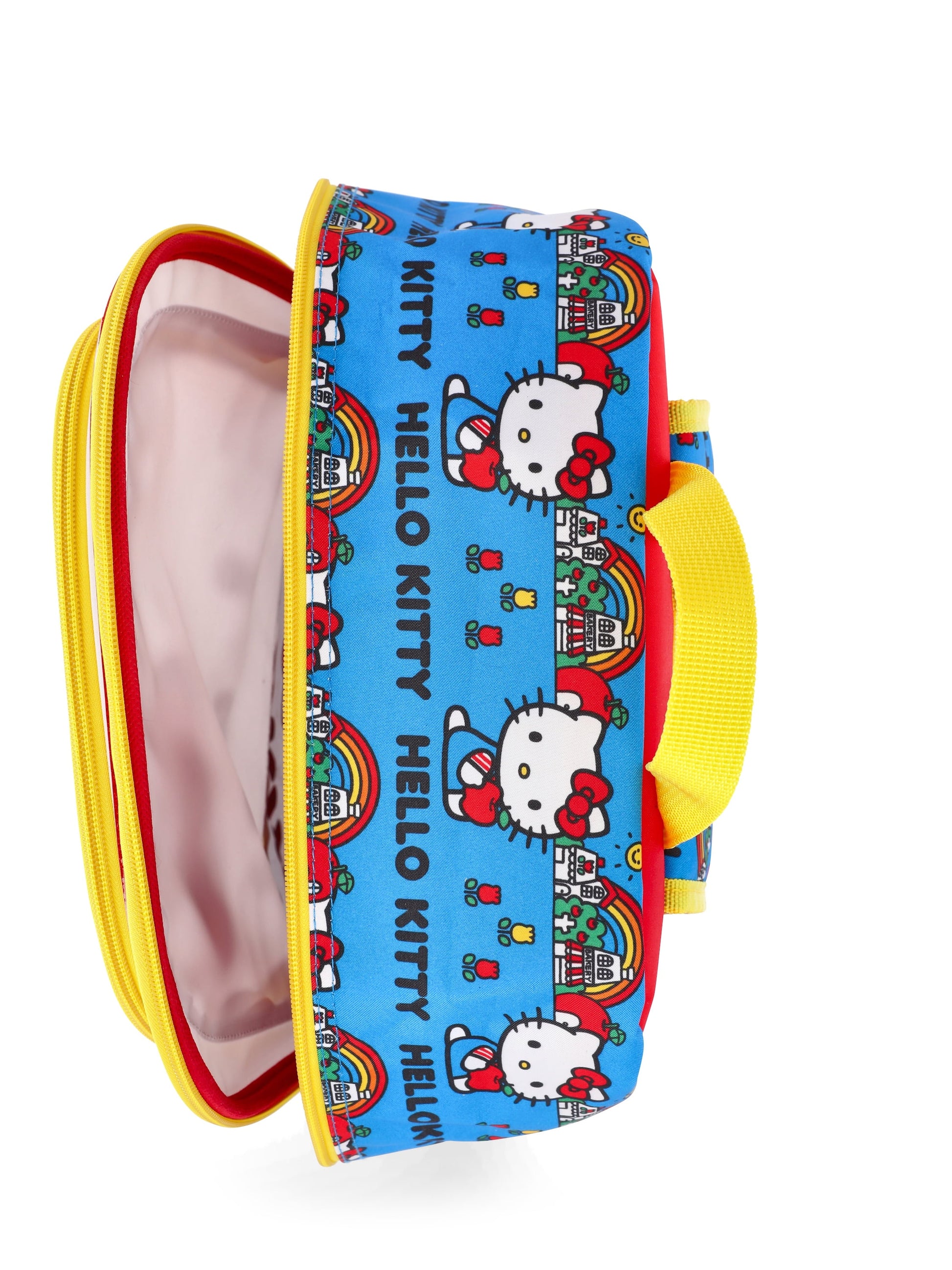 Hello Kitty Girls 17" Summer Day Backpack, Lunch Box, and Headphones Set, 3-Piece, Red
