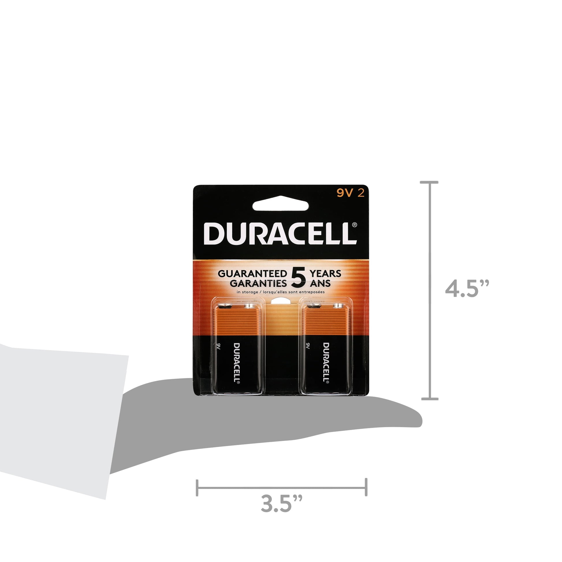 Duracell Coppertop 9V Alkaline Batteries 2/PK