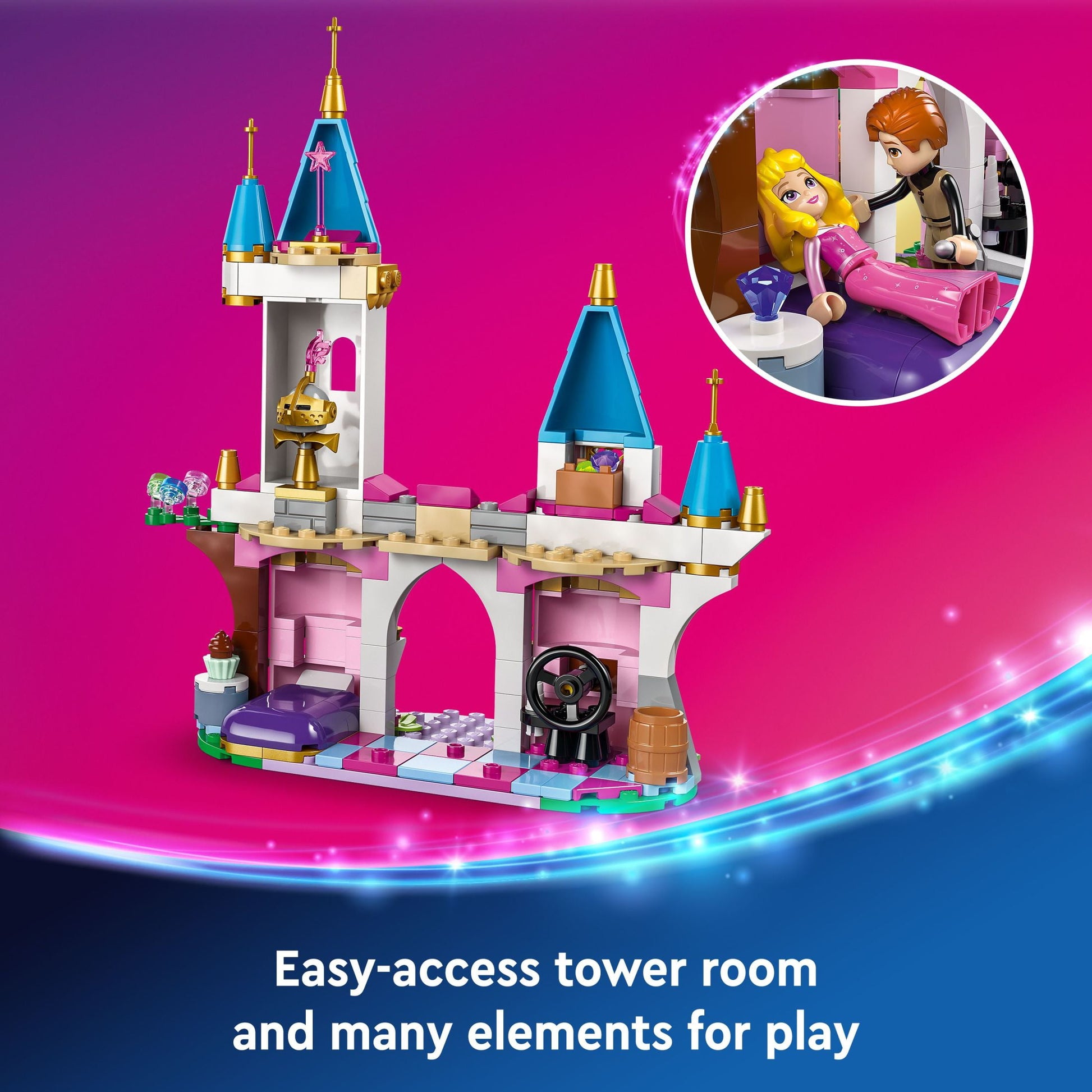 LEGO Disney Princess Maleficent’s Dragon Form Building Set for Kids, Gift for Sleeping Beauty Fans, Disney Princess Castle Toy, 43240