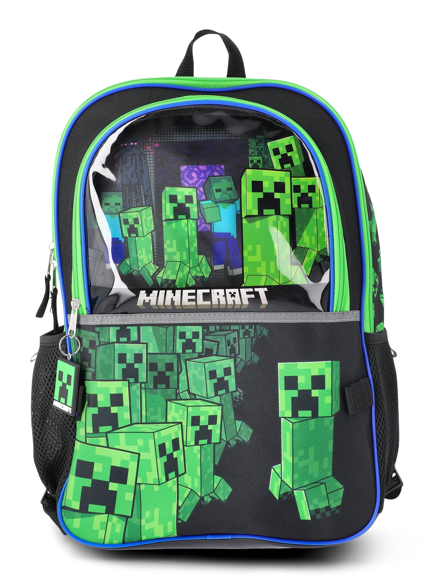 Minecraft Boys 17" 5-Piece Backpack Set with Headphones, Green