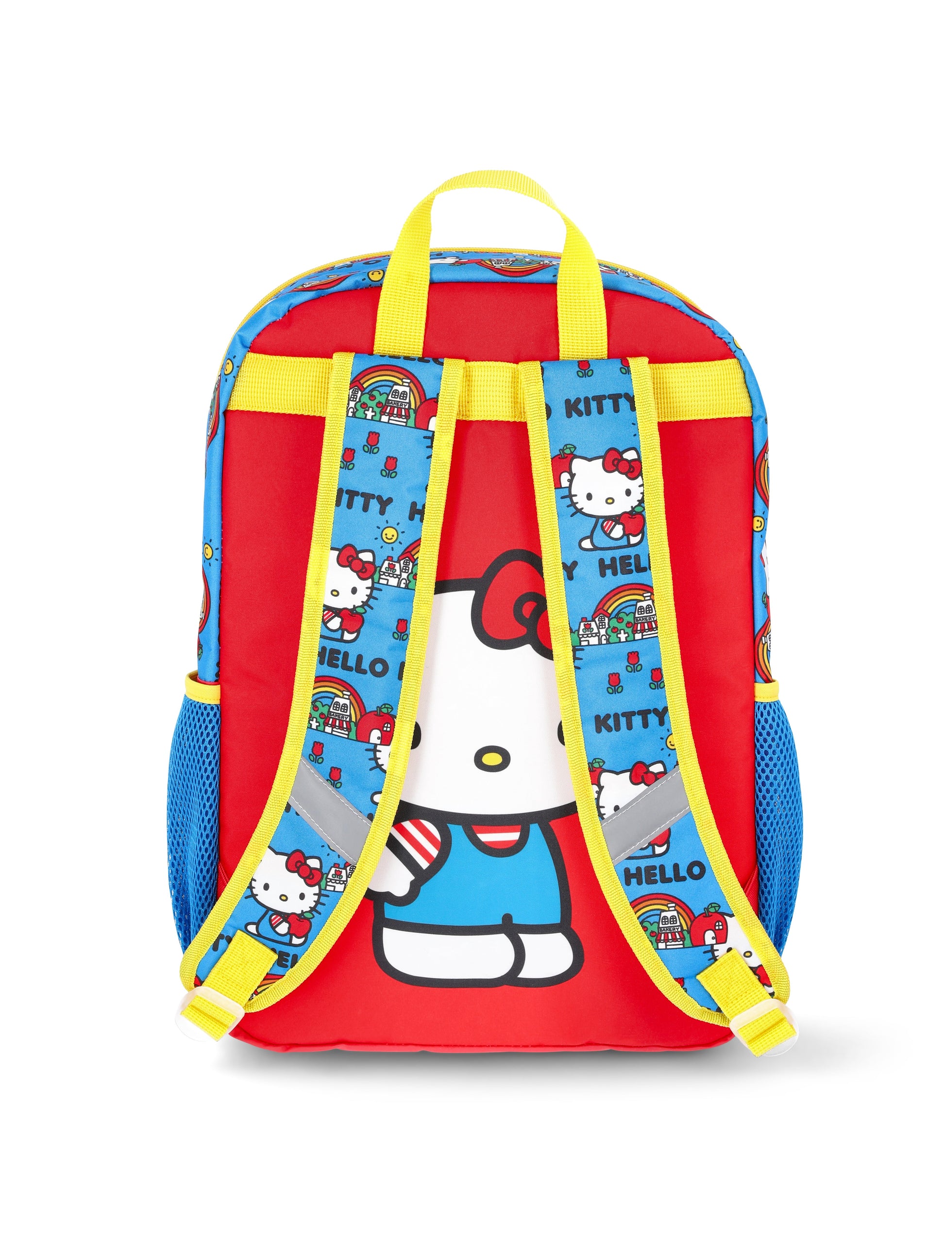 Hello Kitty Girls 17" Summer Day Backpack, Lunch Box, and Headphones Set, 3-Piece, Red