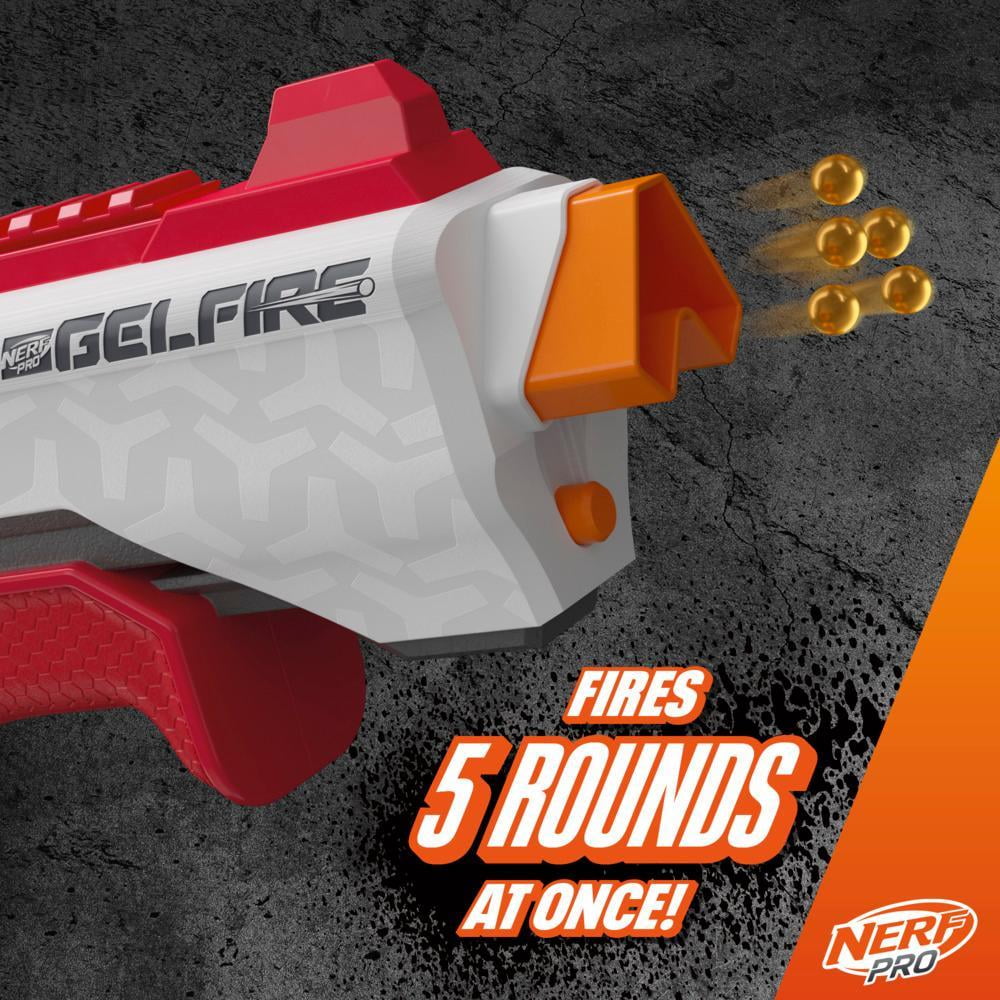 Nerf Pro Gelfire Raid Blaster, 10,000 Rounds, 800 Round Hopper, Eyewear, For Ages 14+