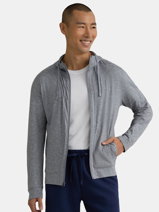 Athletic Works Men's and Big Men's ButterCore Soft Full Zip Hoodie, Sizes S-3XL