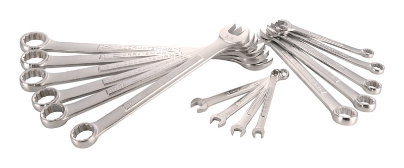 Craftsman Combination Wrench Set,SAE,15 Tools CMMT12067