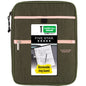 Five Star Zipper Binder, 1 inch 3-Ring Binder, Carry-All with Internal Pockets and Dividers, Olive/Peach