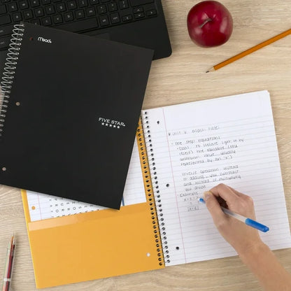 Mead Five Star 5-Subject Notebook, 200 Sheets, 11" x 8.50"