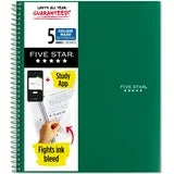 Mead Five Star 5-Subject Notebook, 200 Sheets, 11" x 8.50"