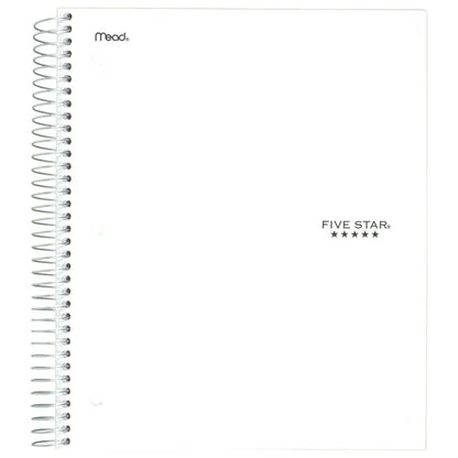 Mead Five Star 5-Subject Notebook, 200 Sheets, 11" x 8.50"