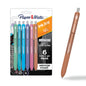 Paper Mate InkJoy Gel Pens, Metallic Pens, Retractable, Medium Point, (0.8mm) Assorted Colors, 6 Count