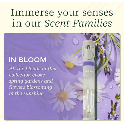 Lifelines Scented Ballpoint Pen – In Bloom, 1.0mm Black Ink, Smooth Writing, Soft Grip