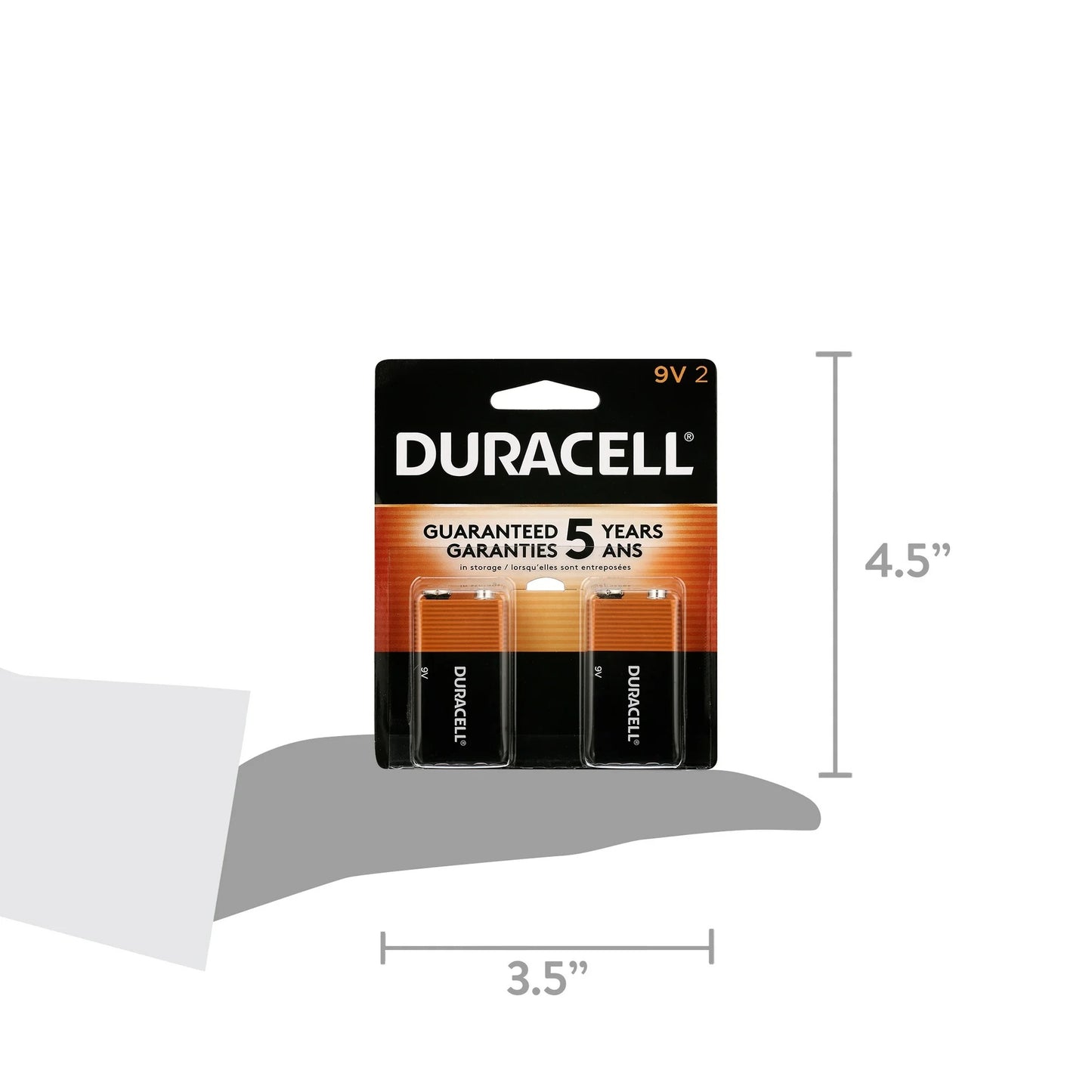 Duracell Coppertop 9V Alkaline Batteries 2/PK 4.7 stars out of 2390 reviews
