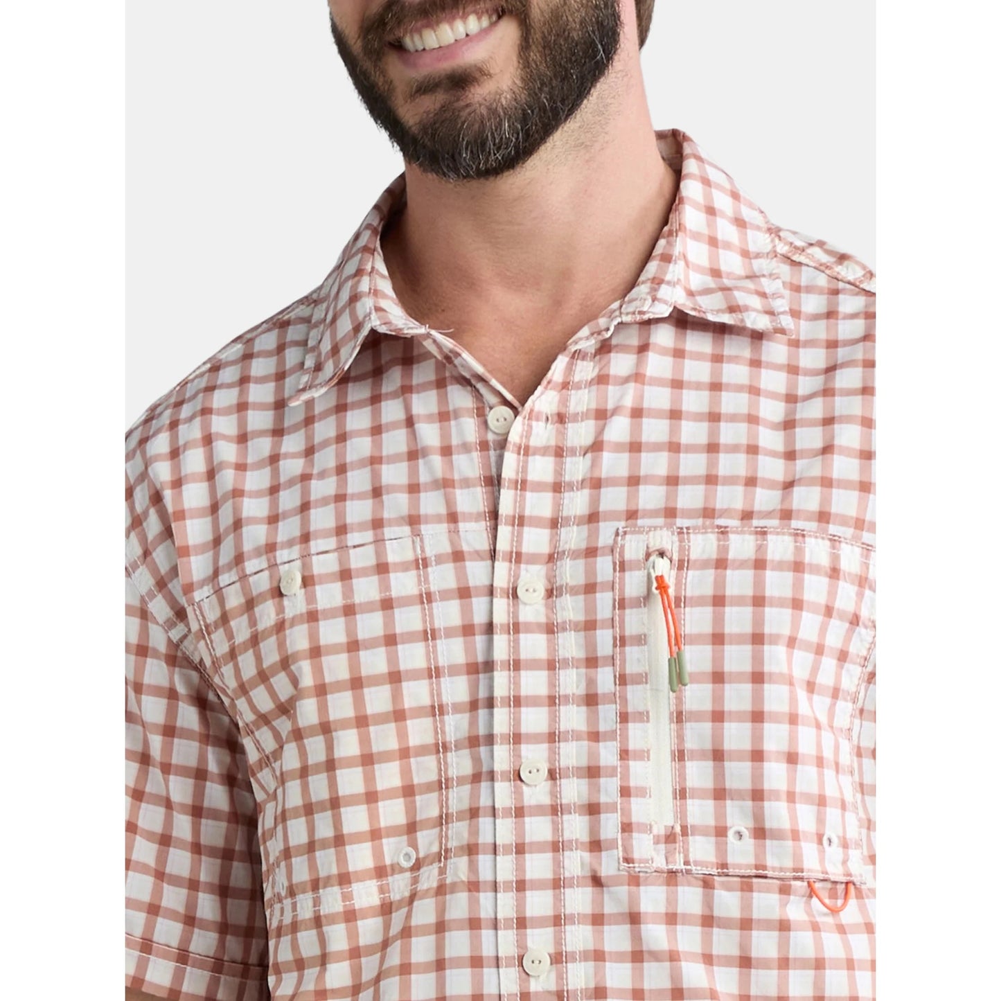 Ozark Trail Men's and Big Men's Upstream Shirt with Short Sleeves, Sizes S-3XL