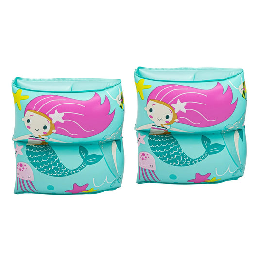 Bluescape Mermaid Inflatable Printed Kids Armbands for Swimming and Floating, Ages 3 to 6, Unisex