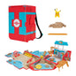 Pokémon Carry Case Beach Battle Playset - Portable Transforming Backpack Playset with 2-inch Pikachu Battle Figure