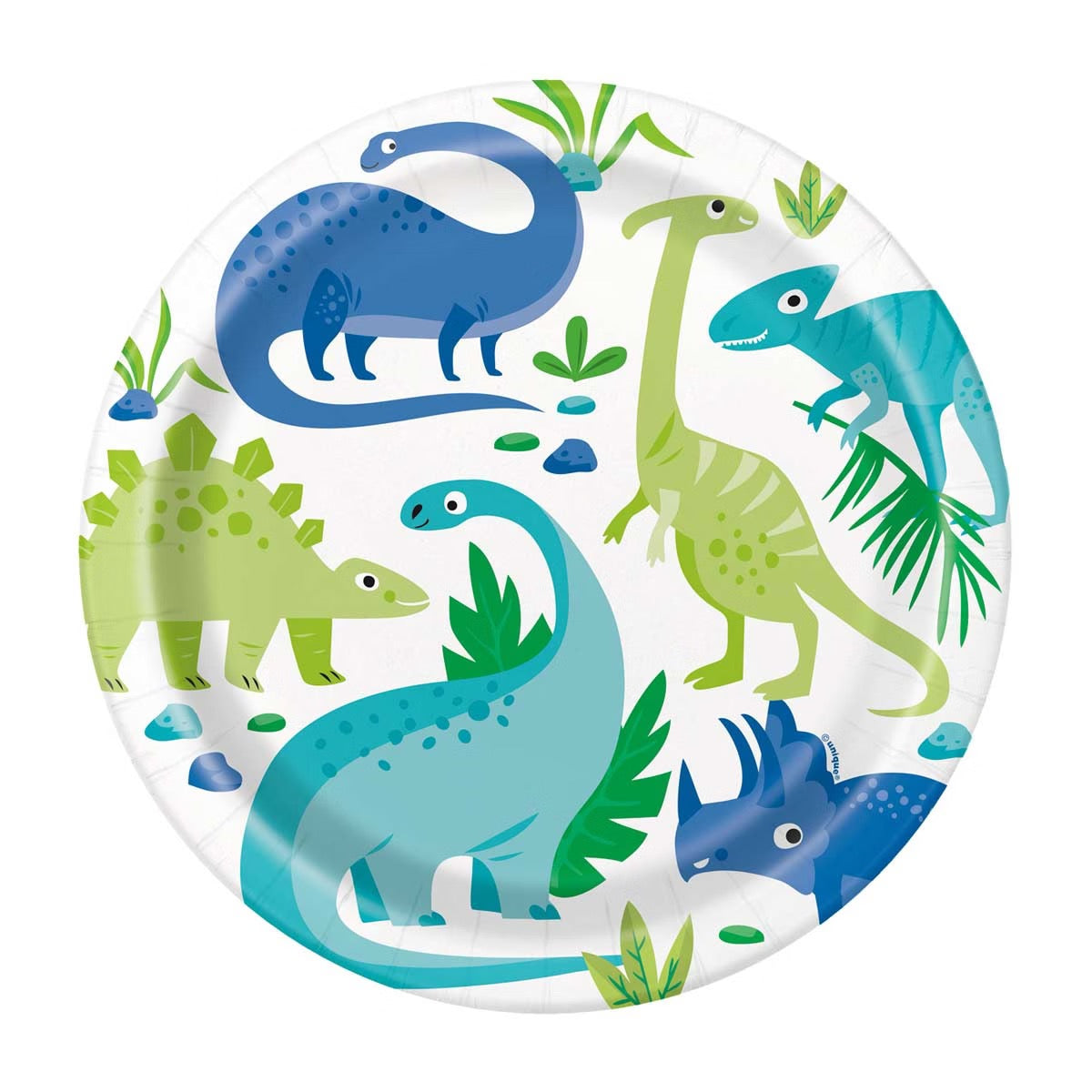321 Party! 7" Party Plates, Paper, Round, 8 ct Select Design / Color