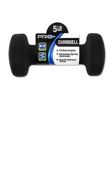 Pro Strength 5 LB Black Dumbbell