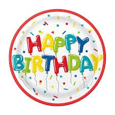 321 Party! 9" Party Plates, Paper, Round, 8 ct, Select Design