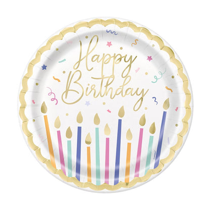321 Party! 9" Party Plates, Paper, Round, 8 ct, Select Design