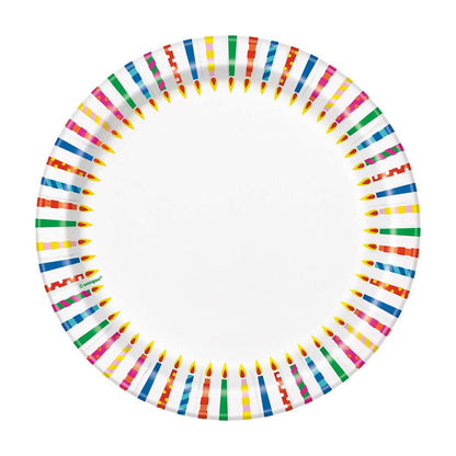 321 Party! 7" Party Plates, Paper, Round, 8 ct Select Design / Color