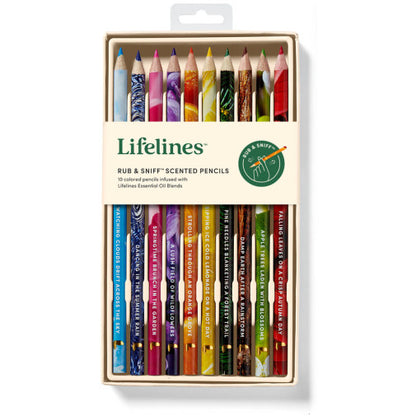 Lifelines Scented Colored Pencils - 10 Pack with Essential Oils