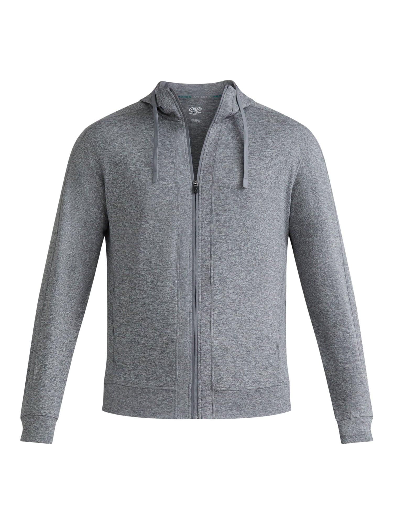 Athletic Works Men's and Big Men's ButterCore Soft Full Zip Hoodie, Sizes S-3XL
