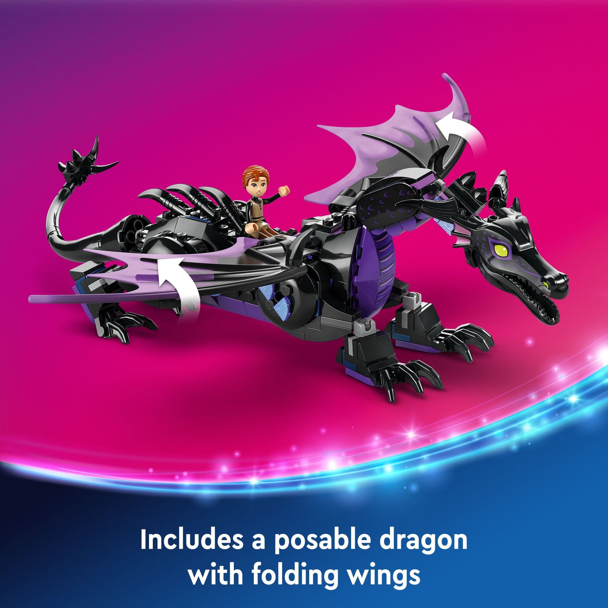 LEGO Disney Princess Maleficent’s Dragon Form Building Set for Kids, Gift for Sleeping Beauty Fans, Disney Princess Castle Toy, 43240